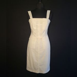 Derek Lam International Ivory Wide Strap Dress